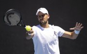 NOVAK DJOKOVIC practice session